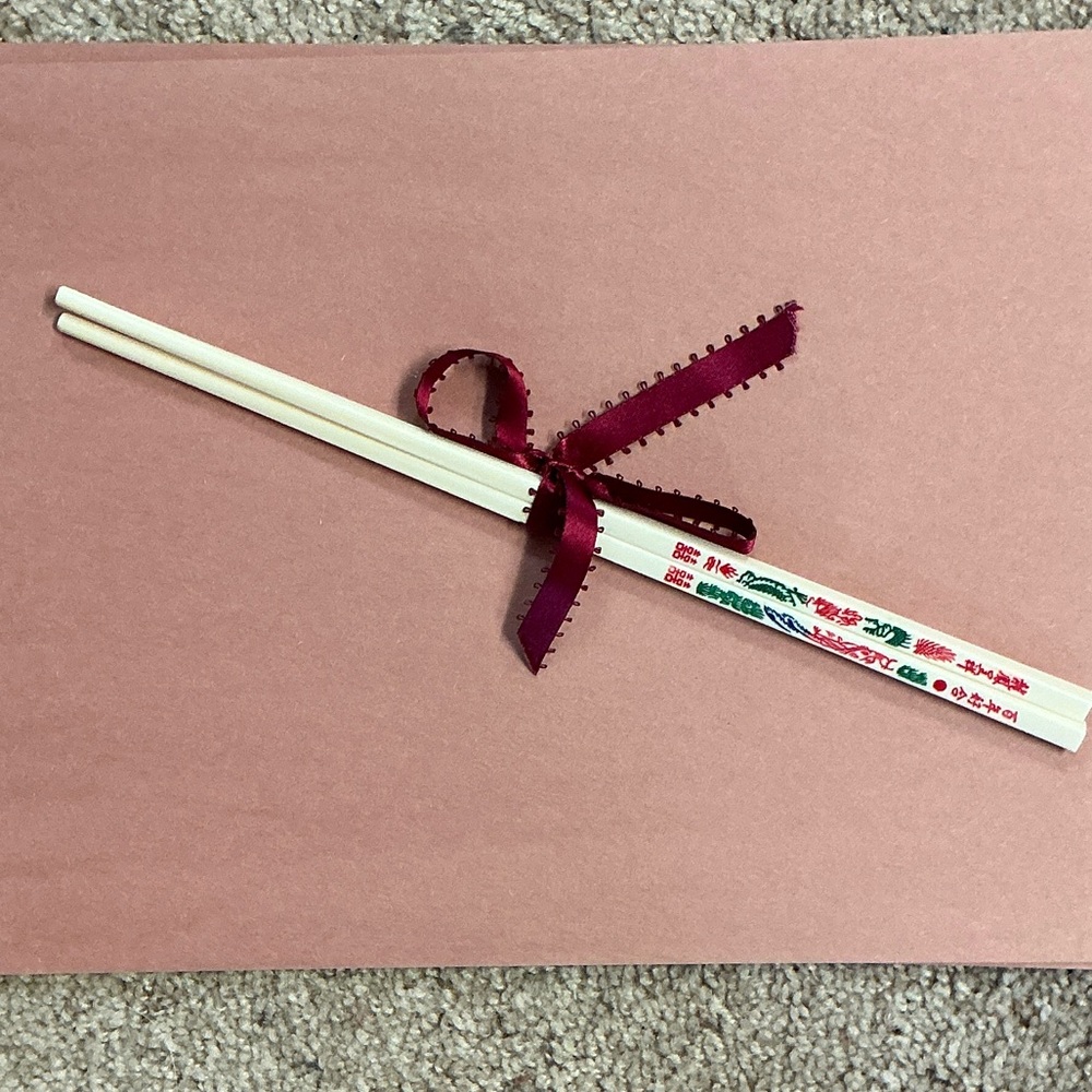 Chinese written authentic good luck chopsticks. NWOT